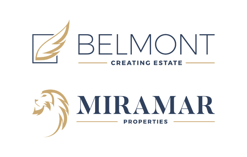 Logos der Immobilien-Firmen BELMONT und MIRAMAR